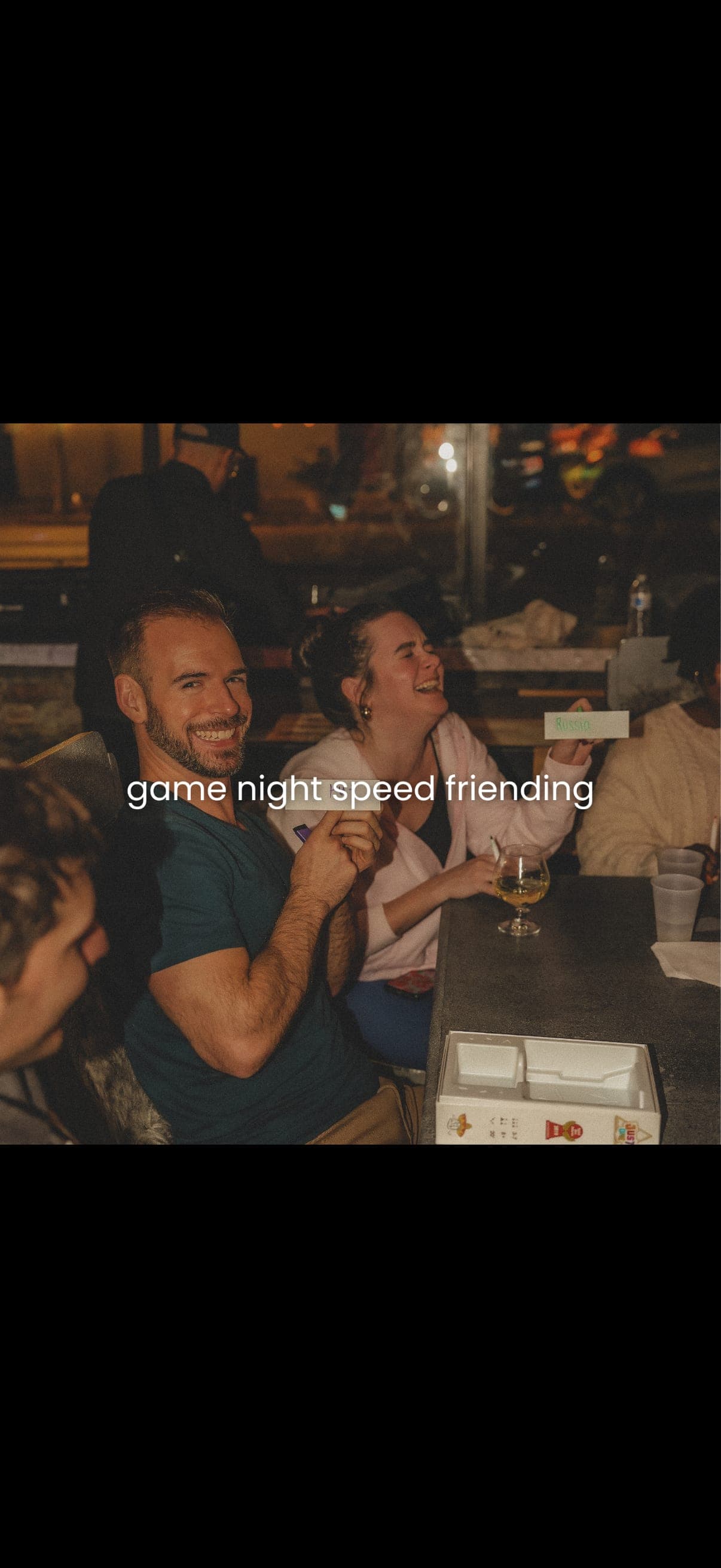 game night: speed friending