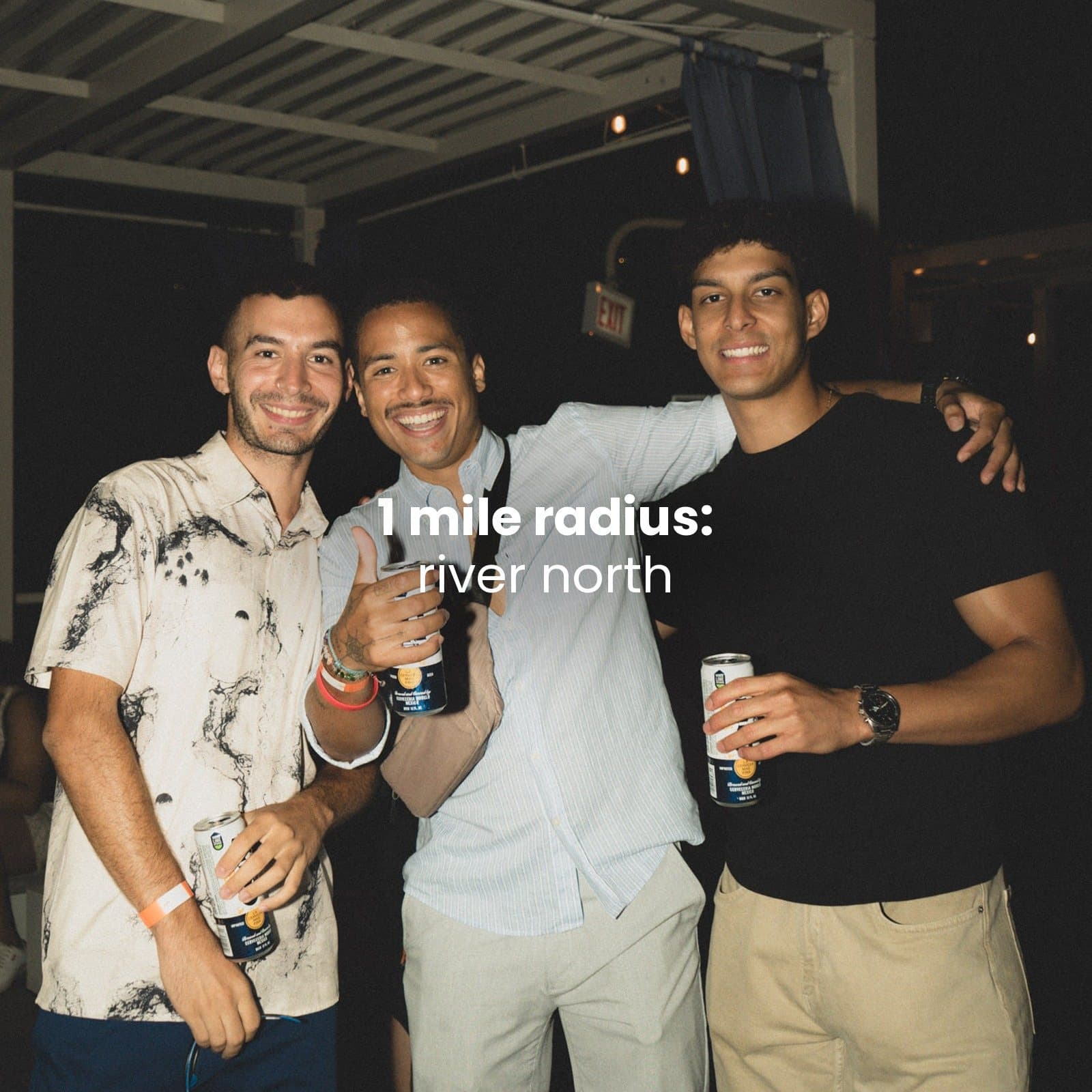 1 mile radius: river north
